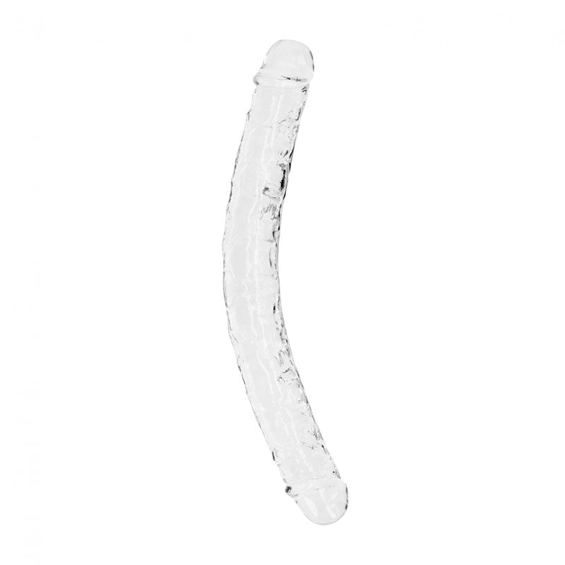 REALROCK 34 cm Double Dong - Clear - Clear 34 cm (14'') Double Dong - silkandsin