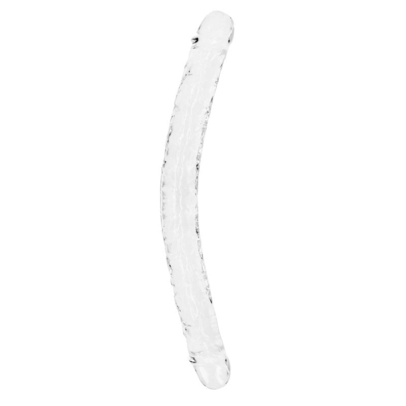 REALROCK 45 cm Double Dong - Clear - Clear 45 cm (18'') Double Dong - silkandsin