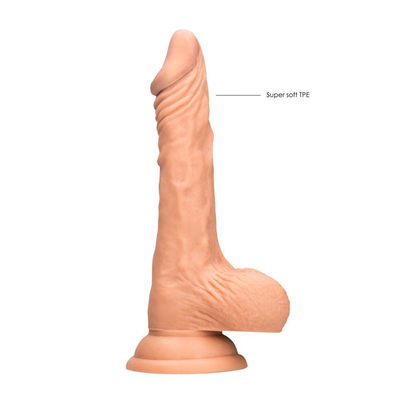 REALROCK 7'' Realistic Dildo With Balls - Flesh 17.8 cm Dong - Silk and Sin