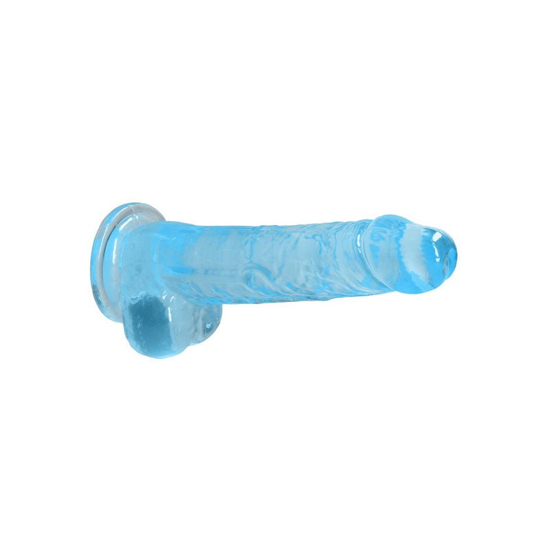 REALROCK 8'' Realistic Dildo With Balls - Blue 20.3 cm Dong - silkandsin