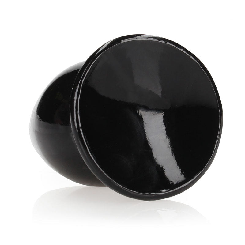 REALROCK 9 cm Anal Plug - Black - Black 9 cm (3.5'') Butt Plug - silkandsin