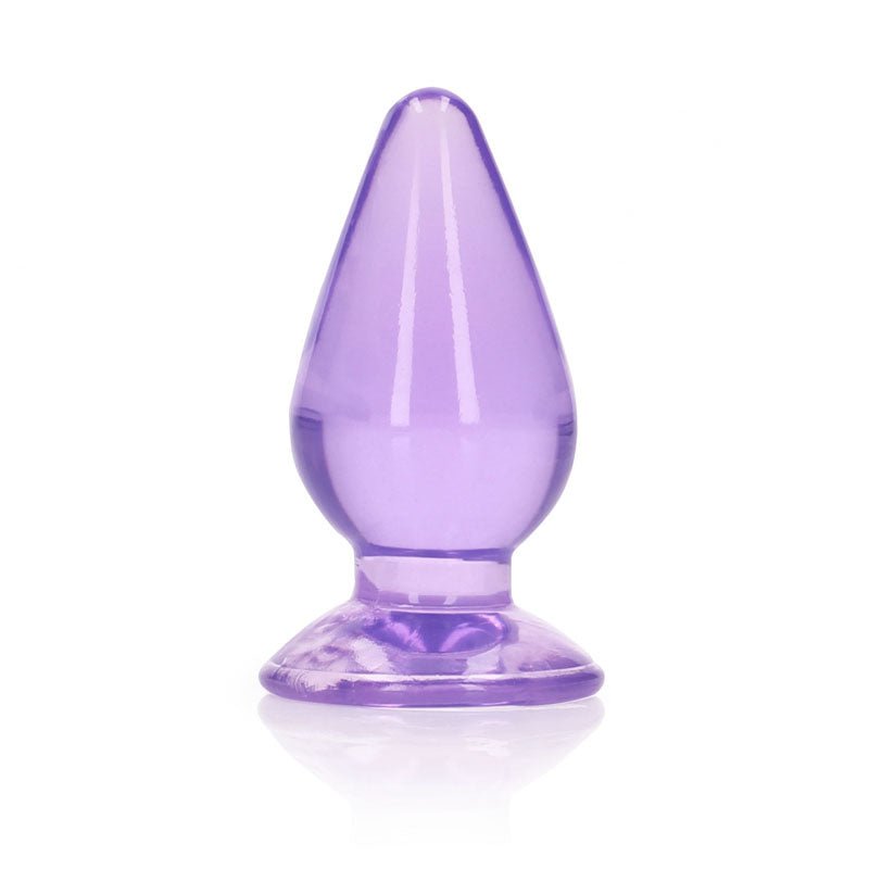 REALROCK 9 cm Anal Plug - Purple - Purple 9 cm (3.5'') Butt Plug - Silk and Sin