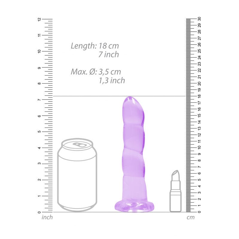 REALROCK Non Realistic Dildo With Suctio - silkandsin