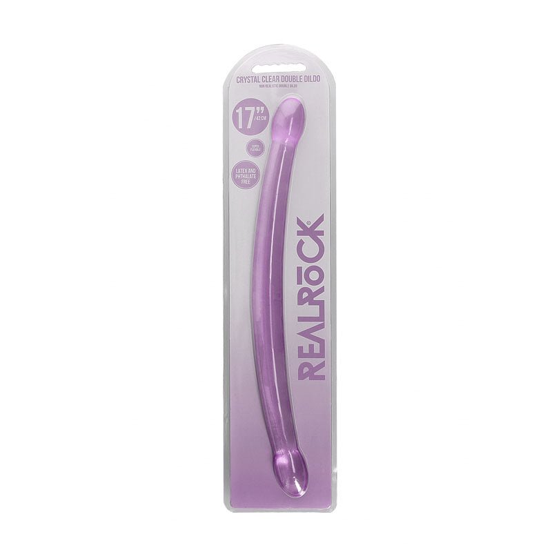 REALROCK Non Realistic Double Dong 17'' - Purple 42 cm Double Dong - silkandsin