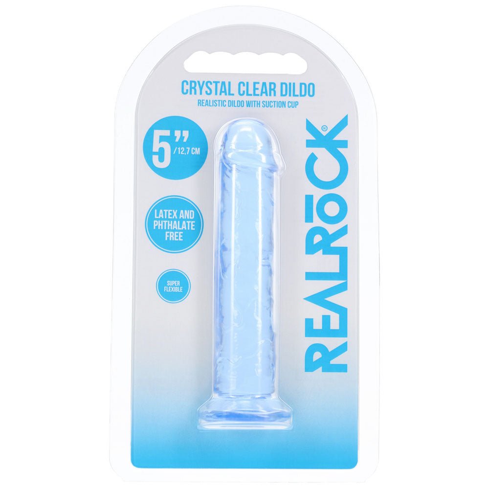 REALROCK Realistic 5'' Dildo - Blue - Blue 12.7 cm Dildo - Silk and Sin