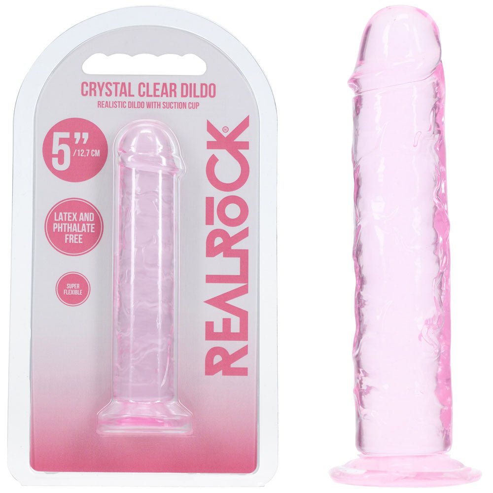 REALROCK Realistic 5'' Dildo - Pink - Pink 12.7 cm Dildo - Silk and Sin