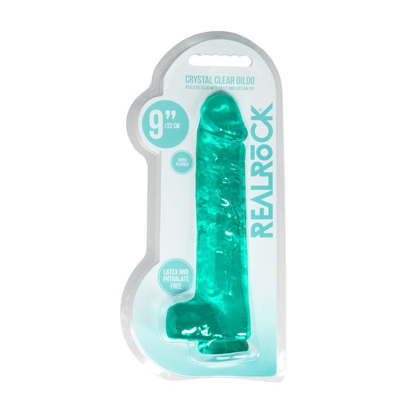 REALROCK Realistic Dildo With Balls 9IN - silkandsin