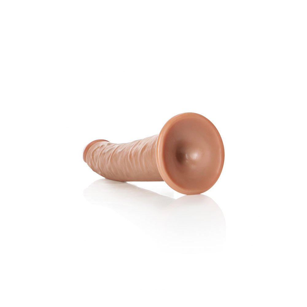 REALROCK Realistic Slim Dildo with Suction Cup - 20.5cm - Tan 20.5 cm (8'') Dong - silkandsin