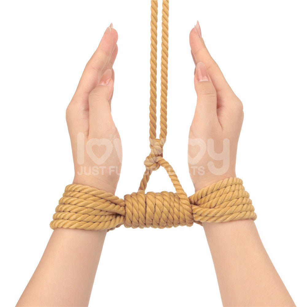 Rebellion Reign Bondage Rope - Natural - Natural Bondage Rope - 10 metre length - Silk and Sin
