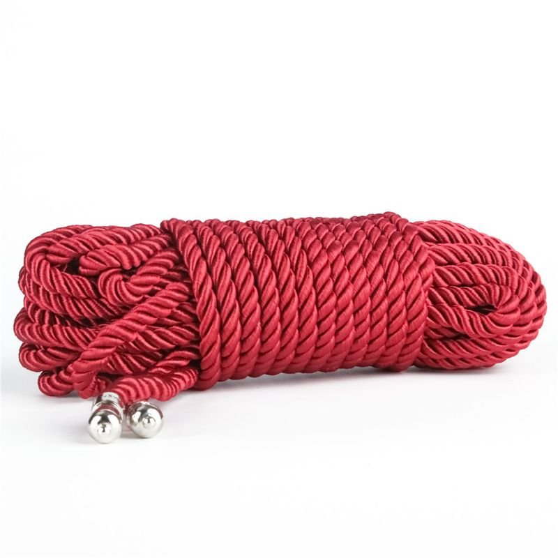 Rebellion Reign Crimson Silky Bondage Rope Red - Silk and Sin
