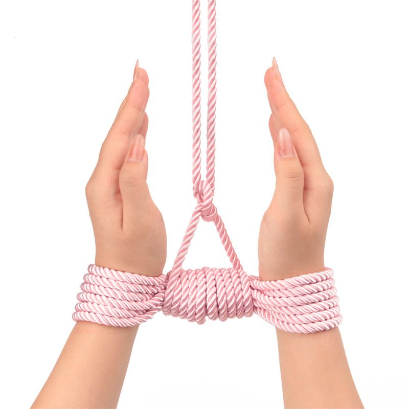 Rebellion Reign Rose Silky Bondage Rope Pink - Silk and Sin