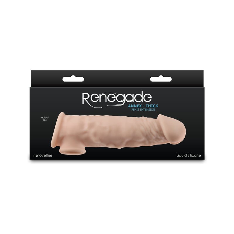 Renegade Annex - Thick - Flesh - Flesh 18.6 cm Penis Extender Sleeve - Silk and Sin