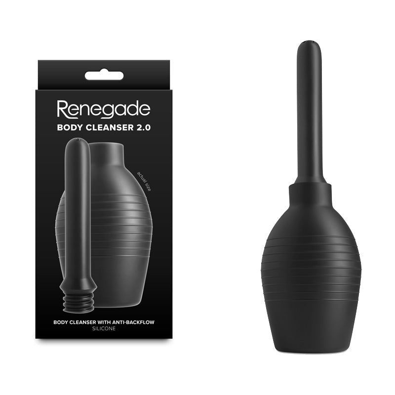 Renegade Body Cleanser 2.0 - Black - Black Unisex Douche - Silk and Sin