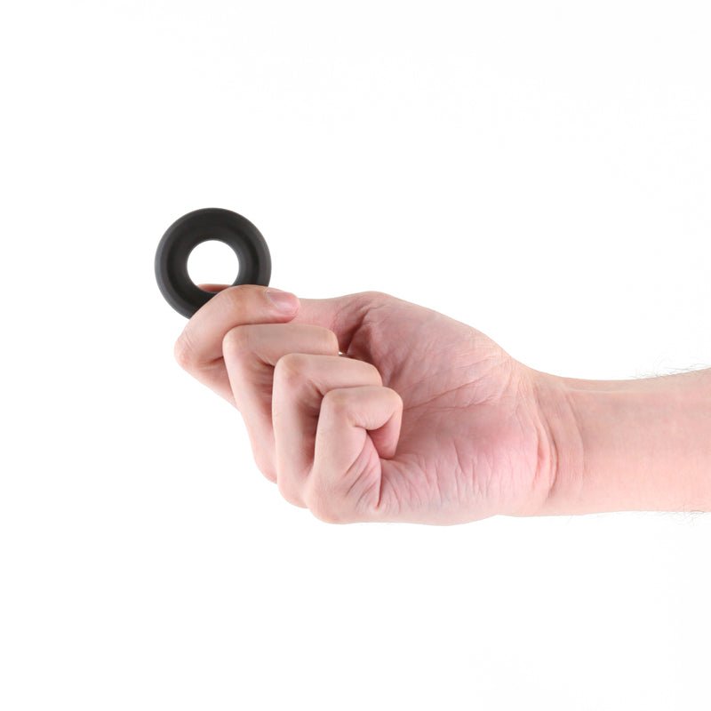 Renegade Fireman Ring - Small - Black - Black Small Cock Ring - Silk and Sin