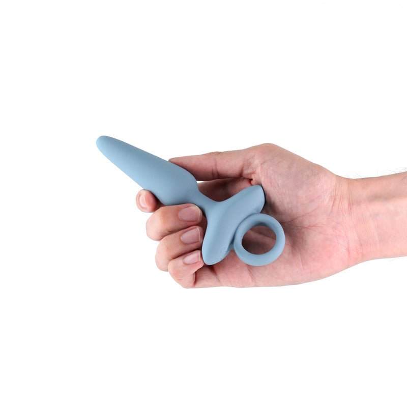 Renegade Maverick - Grey - Grey 15 cm USB Rechargeable Vibrating Butt Plug - Silk and Sin