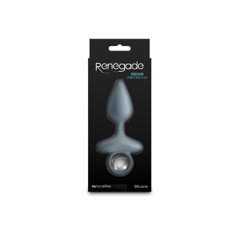 Renegade Orion - Grey - Grey 13 cm USB Rechargeable Vibrating Butt Plug - Silk and Sin
