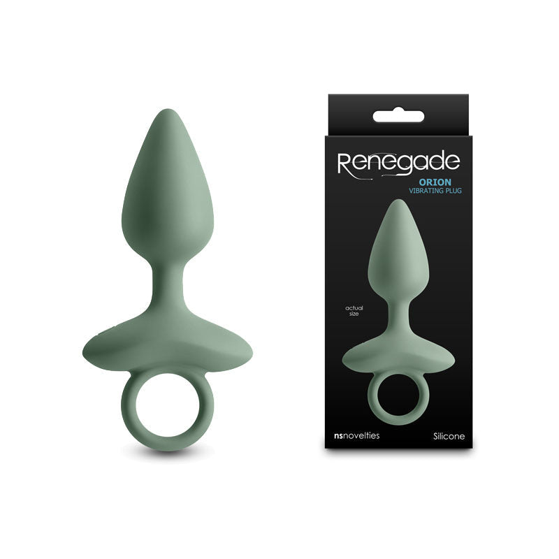 Renegade Orion - Sage - Green 13 cm USB Rechargeable Vibrating Butt Plug - Silk and Sin