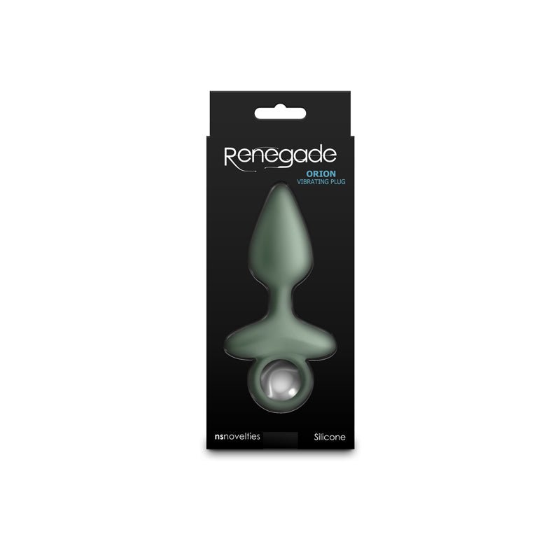 Renegade Orion - Sage - Green 13 cm USB Rechargeable Vibrating Butt Plug - Silk and Sin