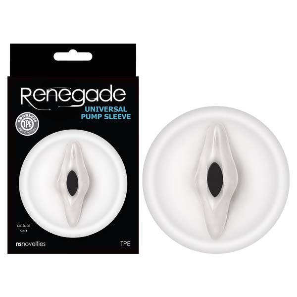 Renegade Universal Pump Sleeve - Clear Vagina-Shaped Penis Pump Sleeve - Silk and Sin