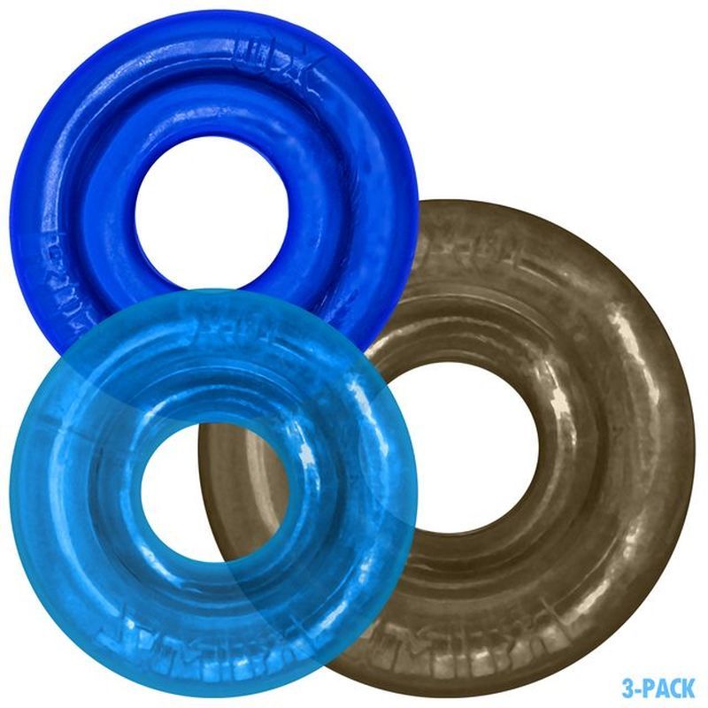 RimRingz 3 Pc Multi Size Blue - Silk and Sin
