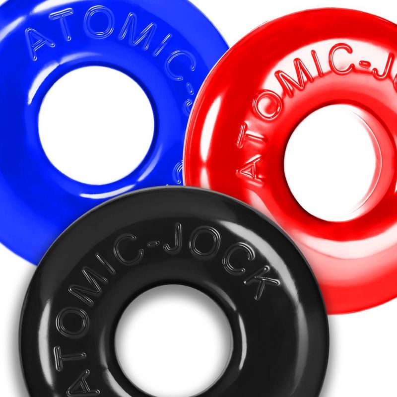 Ringer Max 3 Pc Multi Colour Cockring Set - Silk and Sin
