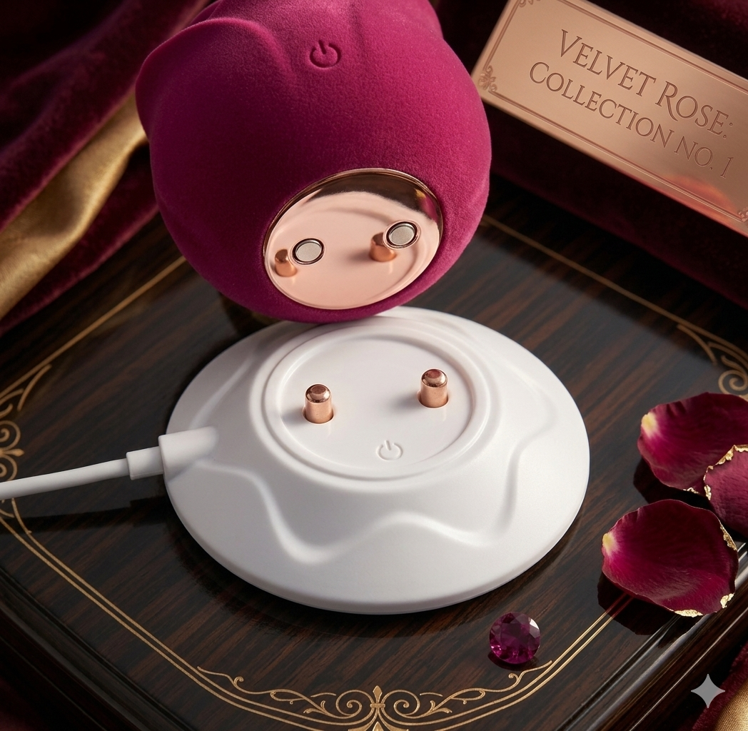 Rose Suction Massager – 10-Speed Rechargeable Waterproof Silicone Stimulator