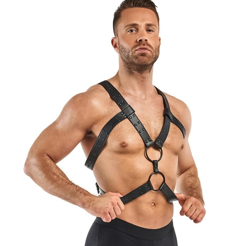 Rocco Bondage Harness Black - Silk and Sin