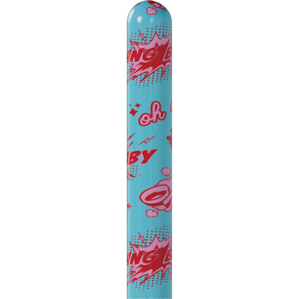 S - LINE Kaotix Bang Baby - Blue 17.8 cm USB Rechargeable Vibrator - silkandsin