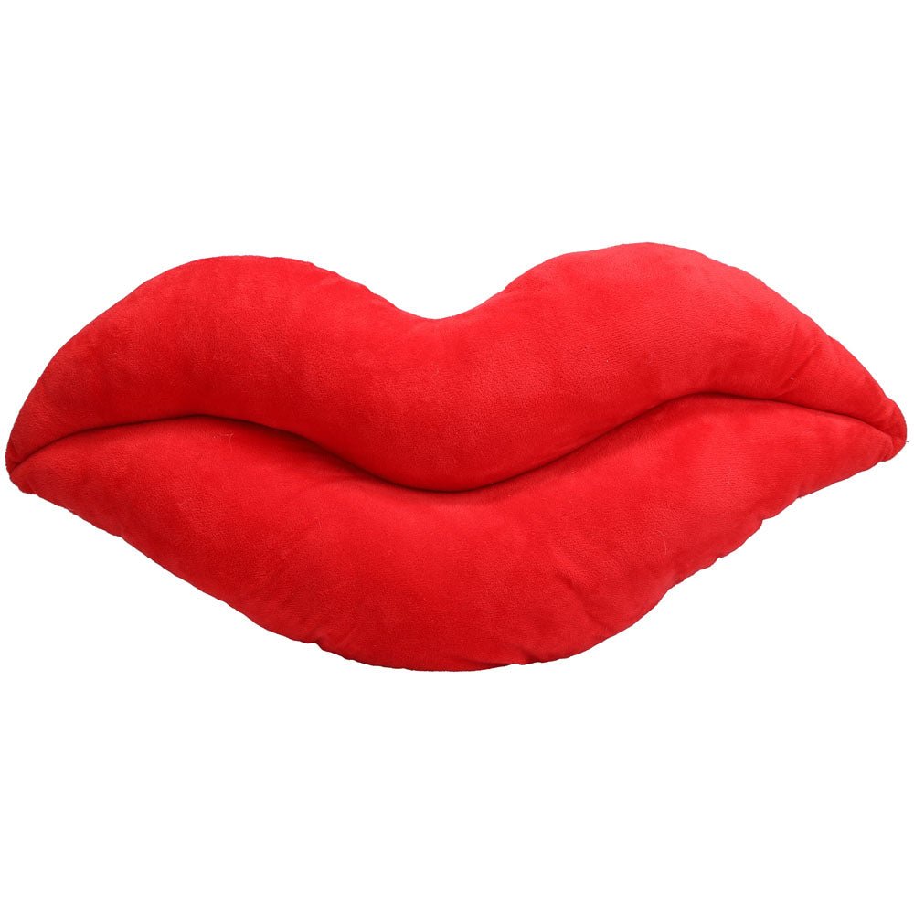 S - LINE Lip Pillow Plushie - Red Small Cushion - silkandsin