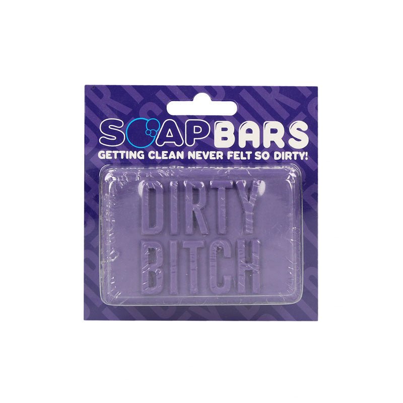 S - LINE Soap Bar - Dirty Bitch - Purple Novelty Soap - silkandsin