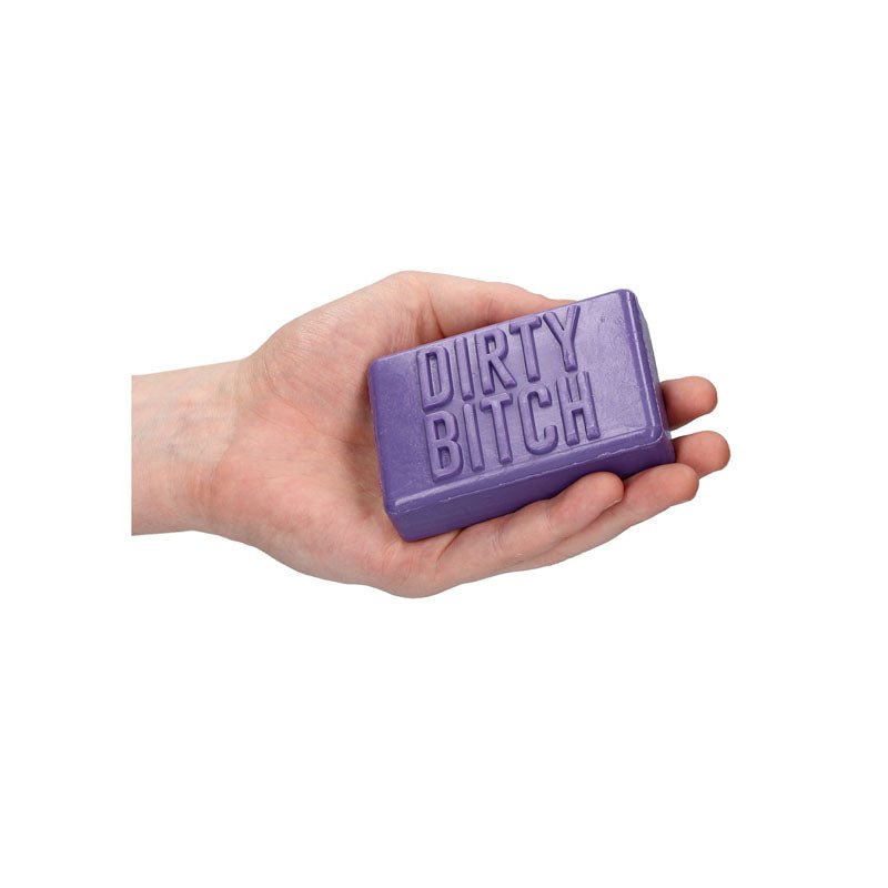 S - LINE Soap Bar - Dirty Bitch - Purple Novelty Soap - silkandsin