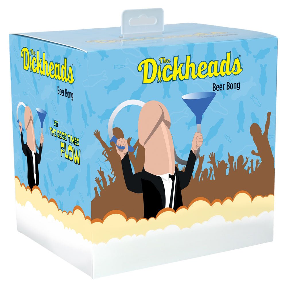 S - LINE The Dickheads - Beer Bong - Blue Novelty Beer Bong - silkandsin