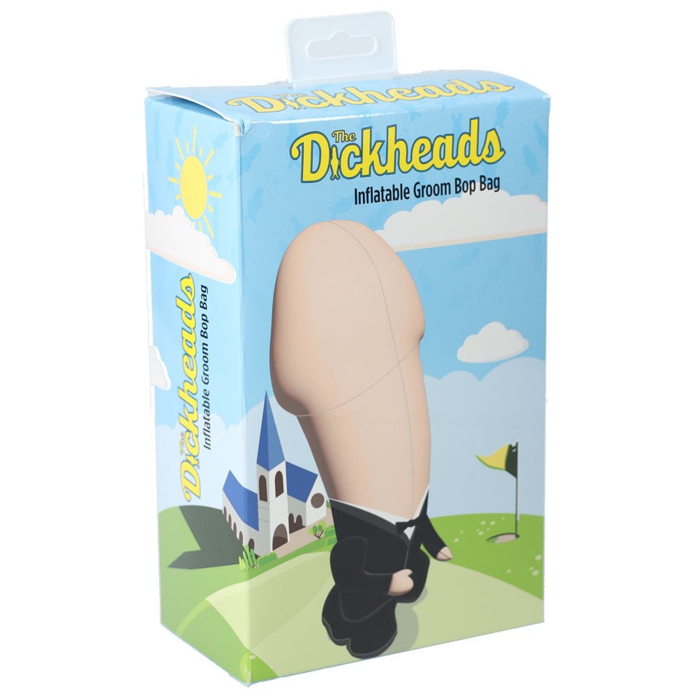 S - LINE The Dickheads - Groom Bop Bag - 100 cm Inflatable Penis Punching Bag - silkandsin
