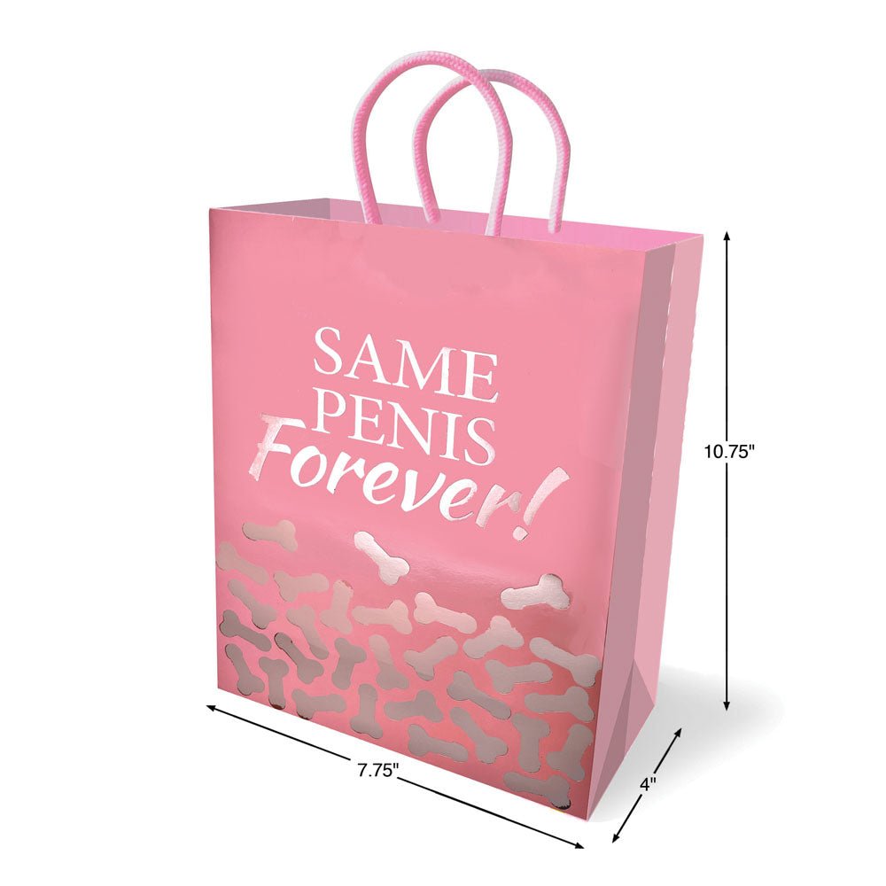 Same Penis Forever Gift Bag - Novelty Gift Bag - Silk and Sin