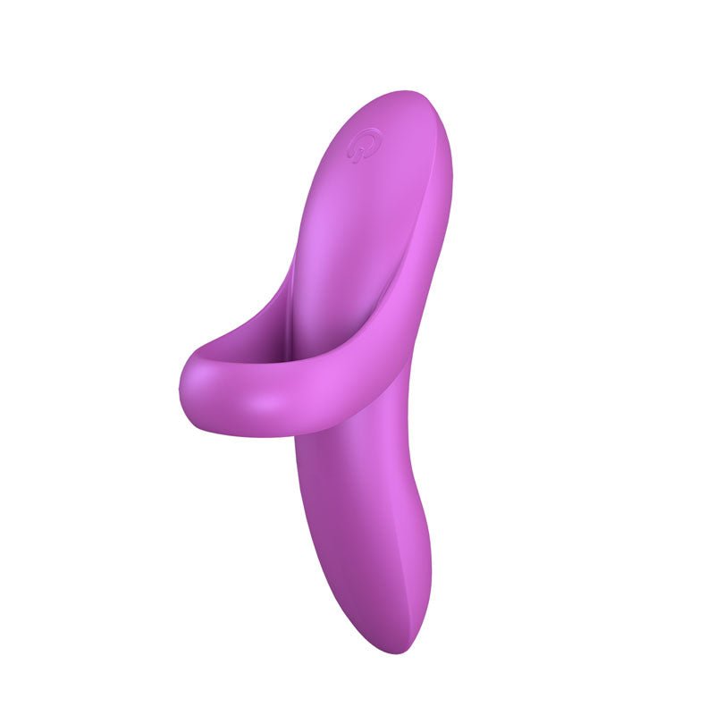 Satisfyer Bold Lover - Dark Pink USB Rechargeable Finger Stimulator - silkandsin
