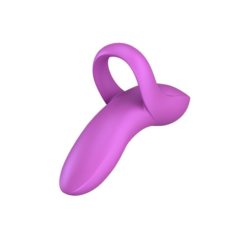 Satisfyer Bold Lover - Dark Pink USB Rechargeable Finger Stimulator - silkandsin