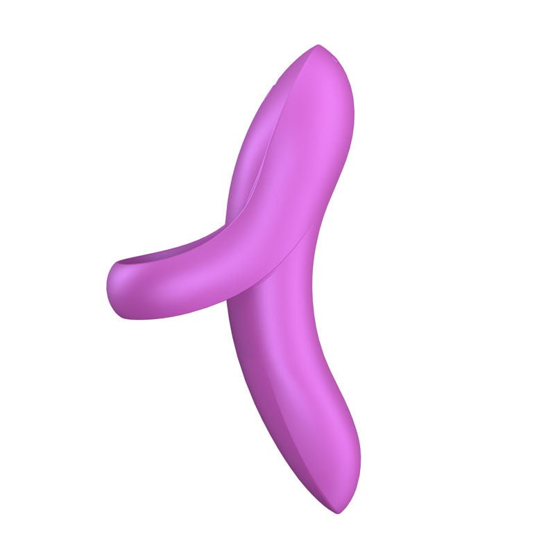 Satisfyer Bold Lover - Dark Pink USB Rechargeable Finger Stimulator - silkandsin