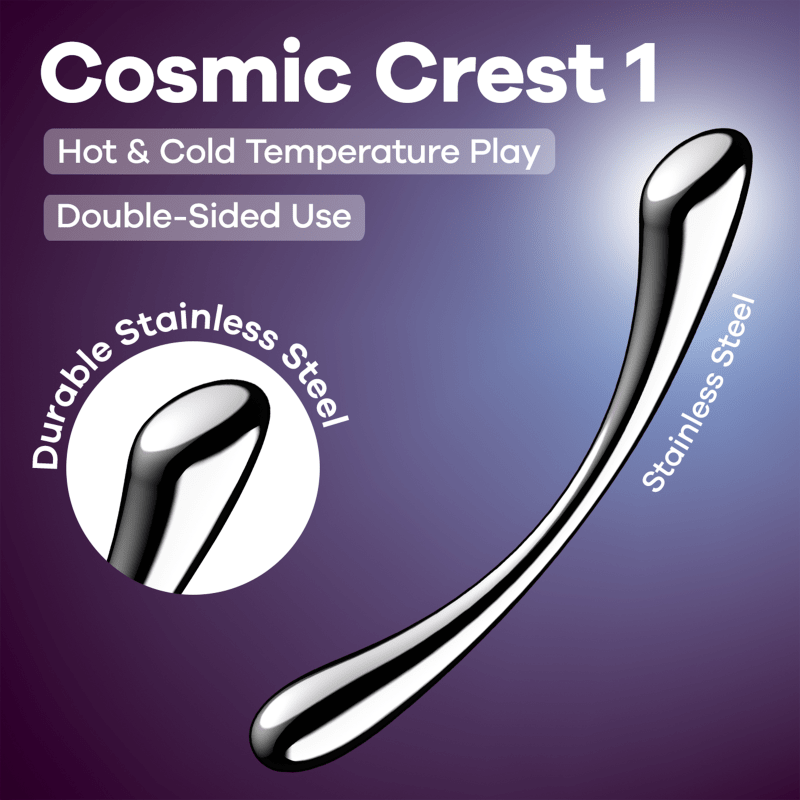 Satisfyer Cosmic Crest 1 Metal Dildo - Silk and Sin