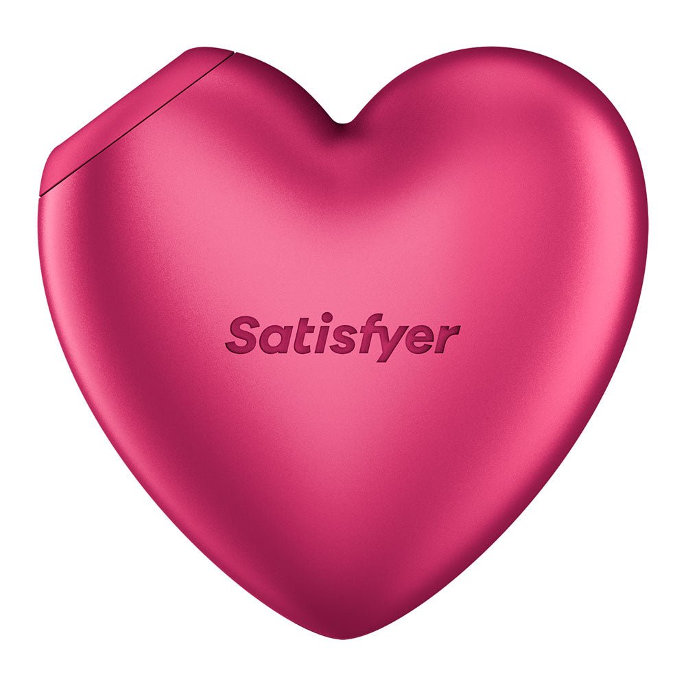 Satisfyer Cutie Heart - Battery Operated - Pink Air Pulsation Stimulator with Vibration - silkandsin