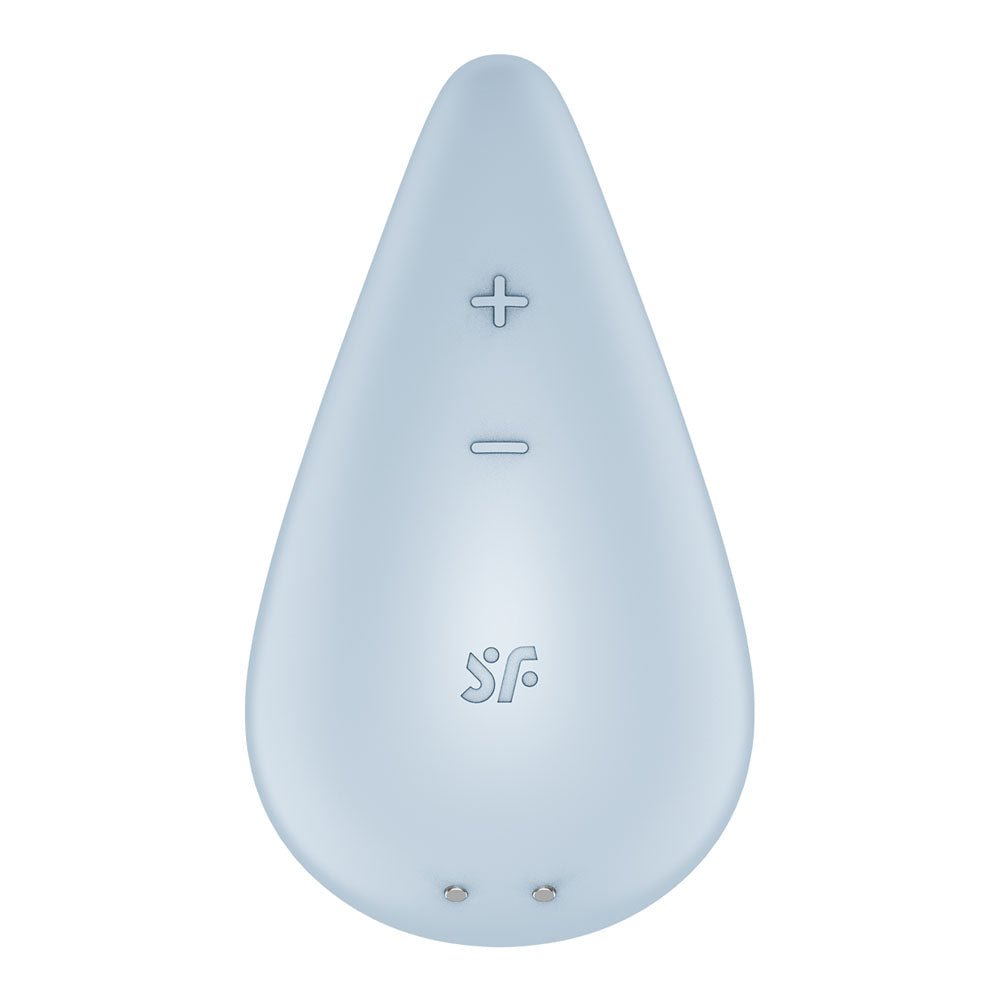 Satisfyer Dew Drop - Light Blue USB Rechargeable Stimulator - Silk and Sin