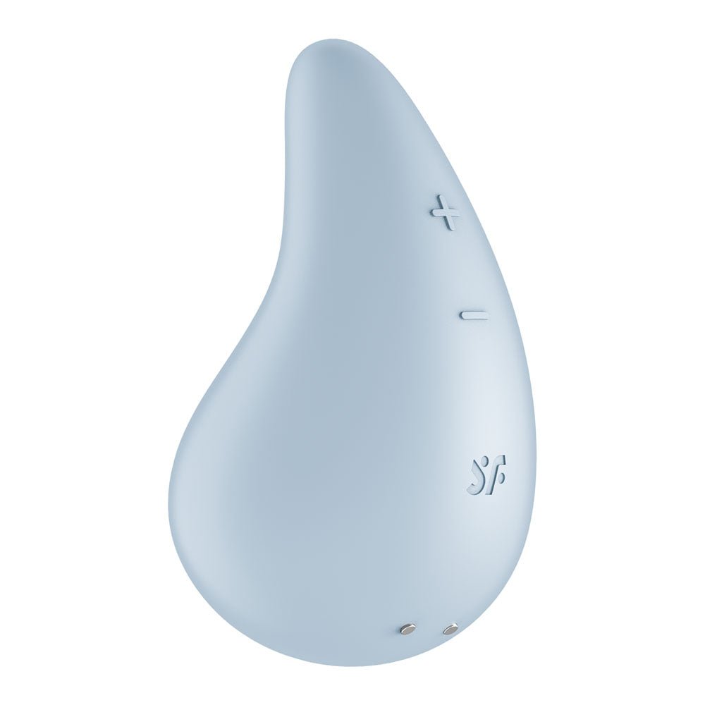 Satisfyer Dew Drop - Light Blue USB Rechargeable Stimulator - Silk and Sin