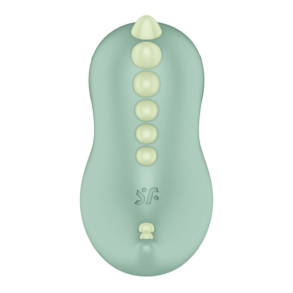 Satisfyer Din - OOOH - Mint Green USB Rechargeable Air Pulse Stimulator - silkandsin