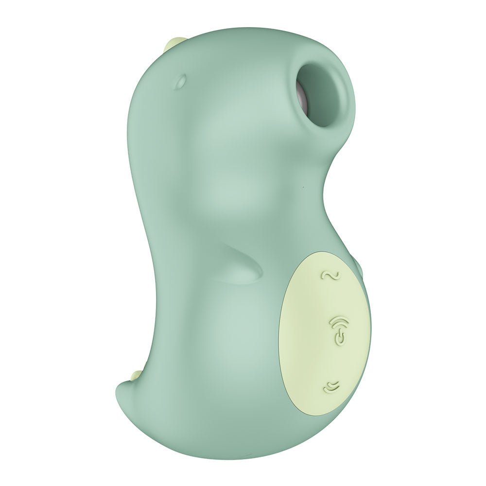 Satisfyer Din - OOOH - Mint Green USB Rechargeable Air Pulse Stimulator - silkandsin