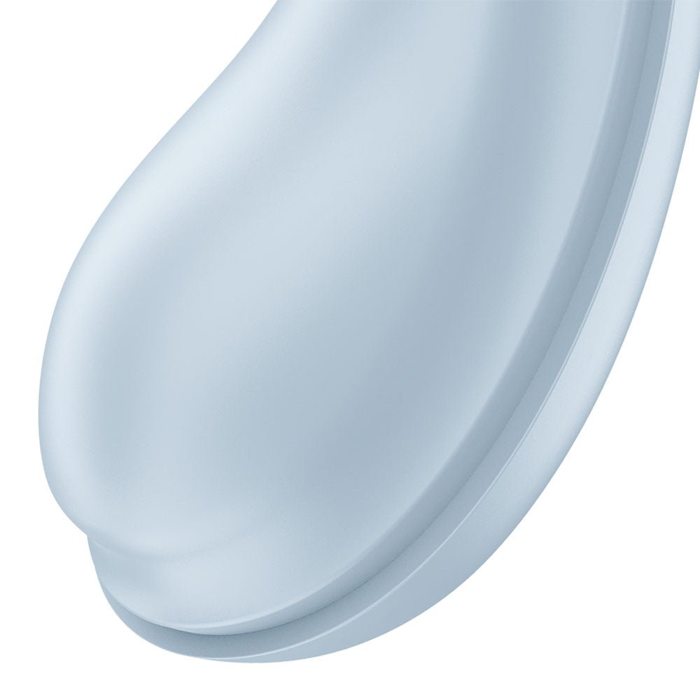 Satisfyer Drop To Go - Blue - Blue USB Rechargeable Clitoral Stimulator - Silk and Sin