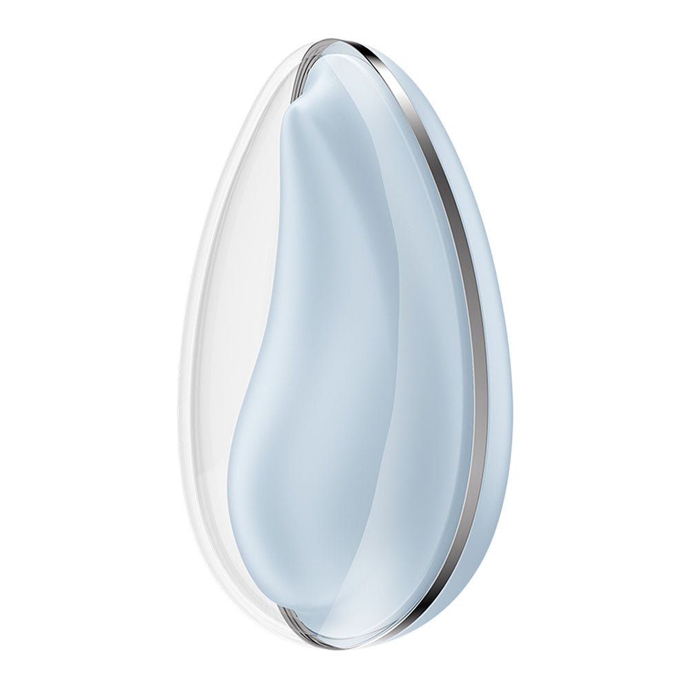 Satisfyer Drop To Go - Blue - Blue USB Rechargeable Clitoral Stimulator - Silk and Sin
