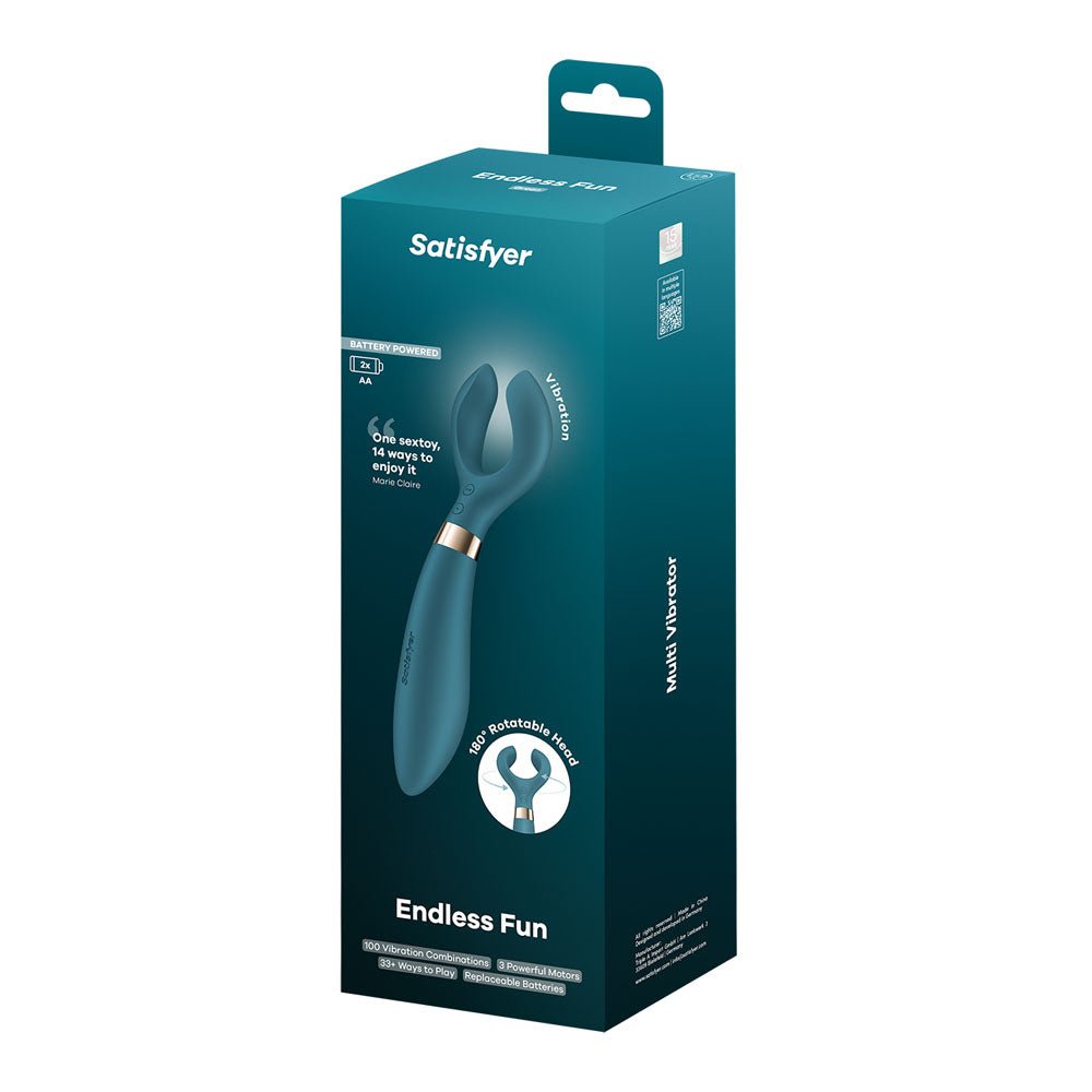 Satisfyer Endless Fun - Battery Series - Green 23.5 cm Stimulator - silkandsin
