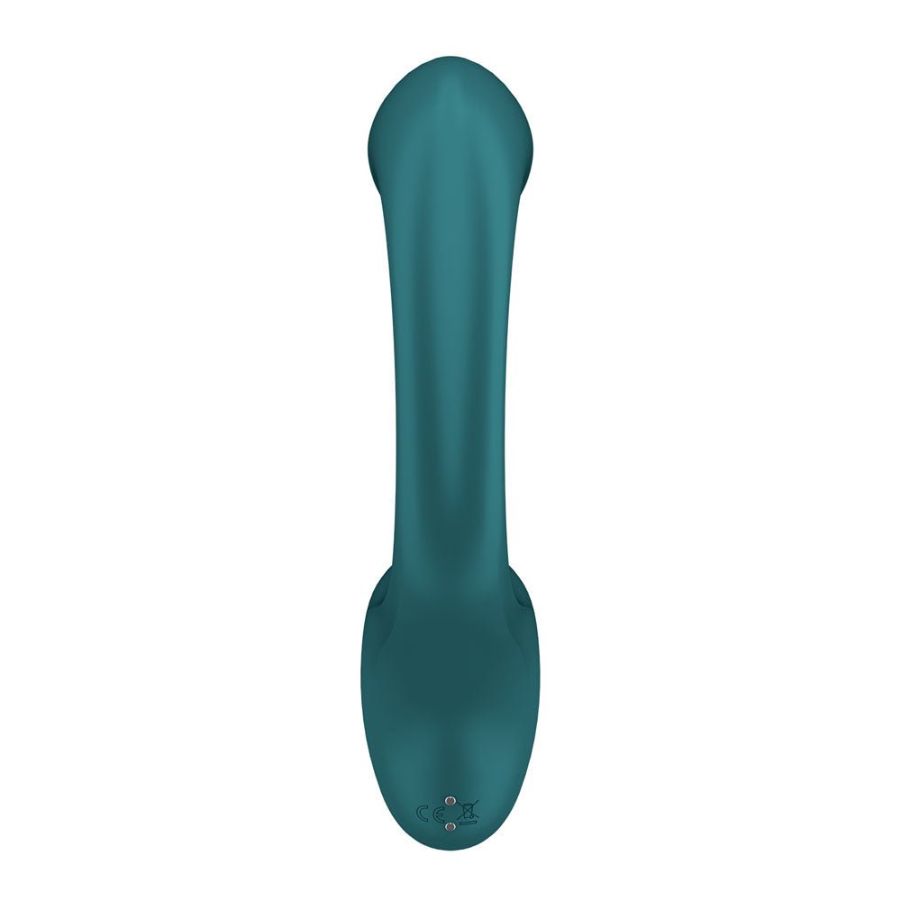 Satisfyer G For Goddess 2 - Bottle Green - Bottle Green 18.8 cm USB Rechargeable Vibrator with Clit Stim - Silk and Sin