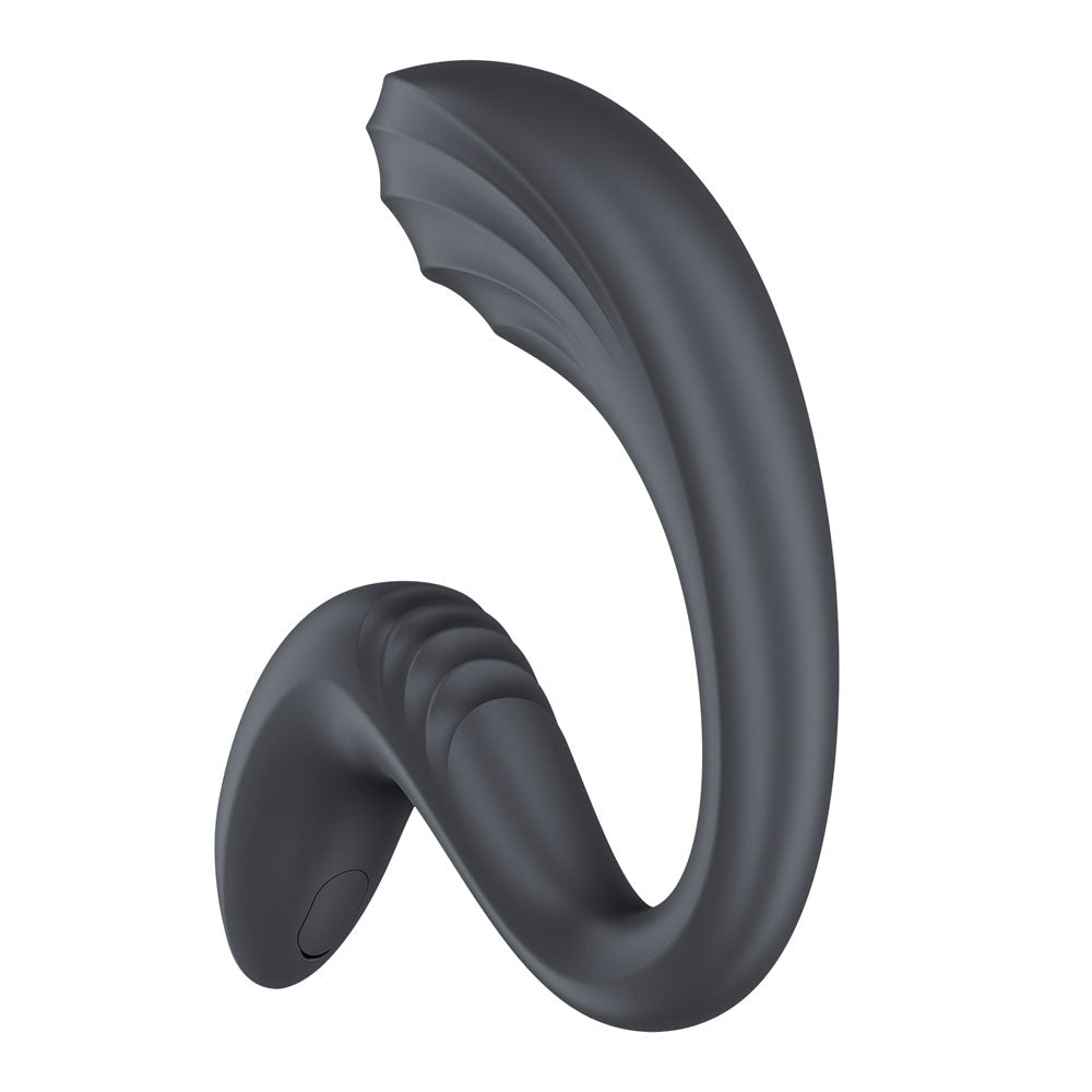 Satisfyer G For Goddess 3 - Grey - Grey 16 cm USB-C Rechargeable Vibrator with Clit Stim - Silk and Sin