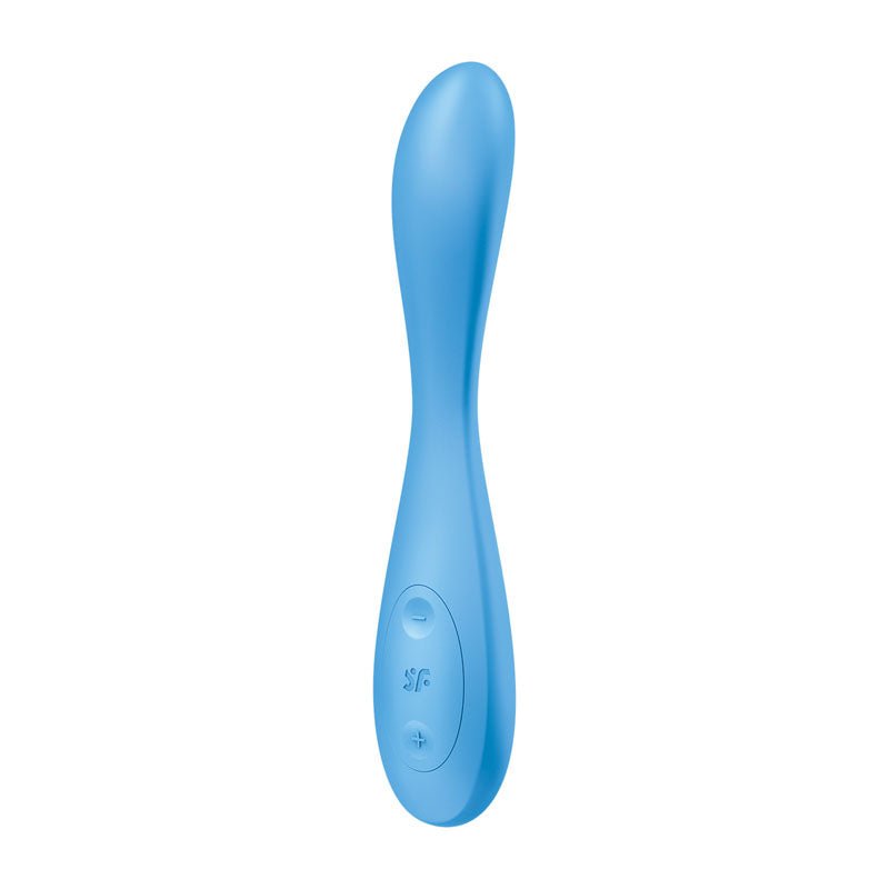 Satisfyer G-Spot Flex 4 - Blue USB Rechargeable Vibrator with App Control - Silk and Sin