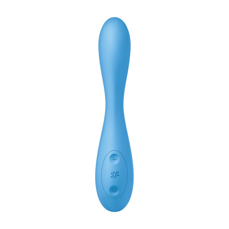 Satisfyer G-Spot Flex 4 - Blue USB Rechargeable Vibrator with App Control - Silk and Sin